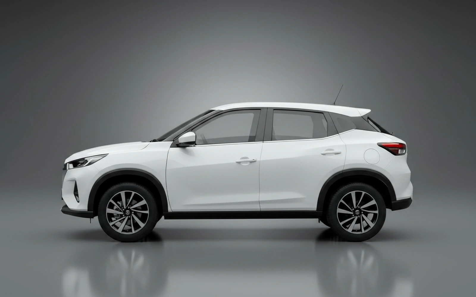 Nissan Magnite White 2025 — exterior rear view
