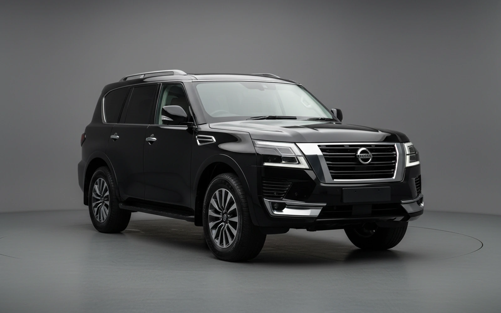 Nissan Patrol Black 2024 for rent in Miami — exterior photo