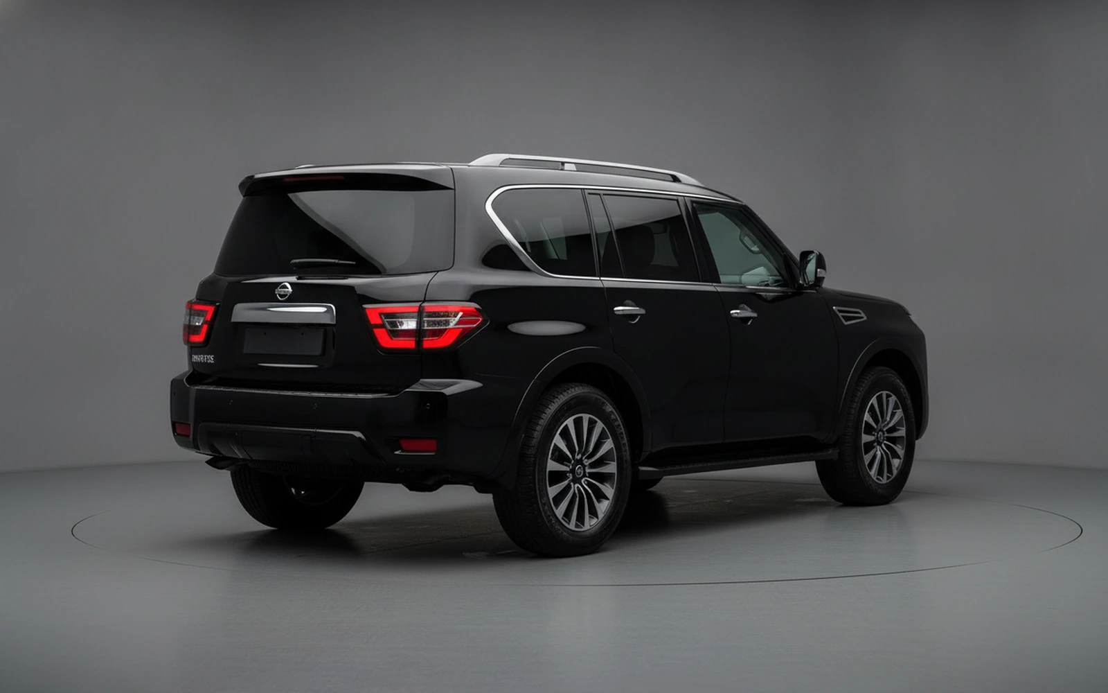 Nissan Patrol Black 2024 — interior dashboard