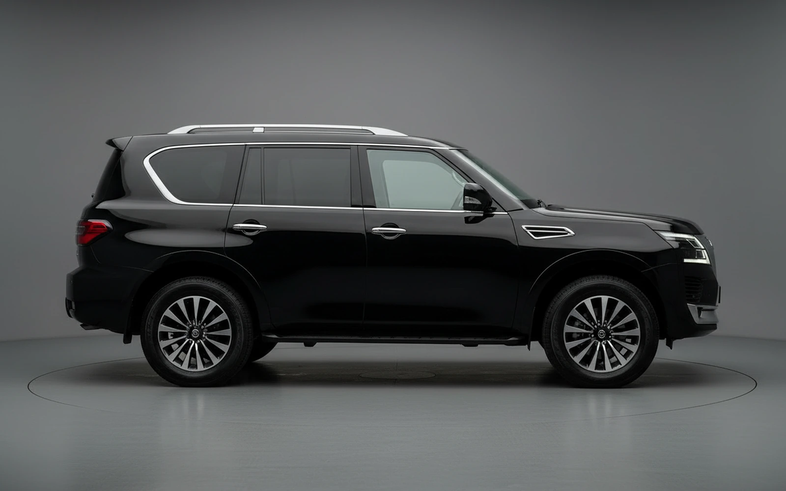 Nissan Patrol Black 2024 — exterior rear view
