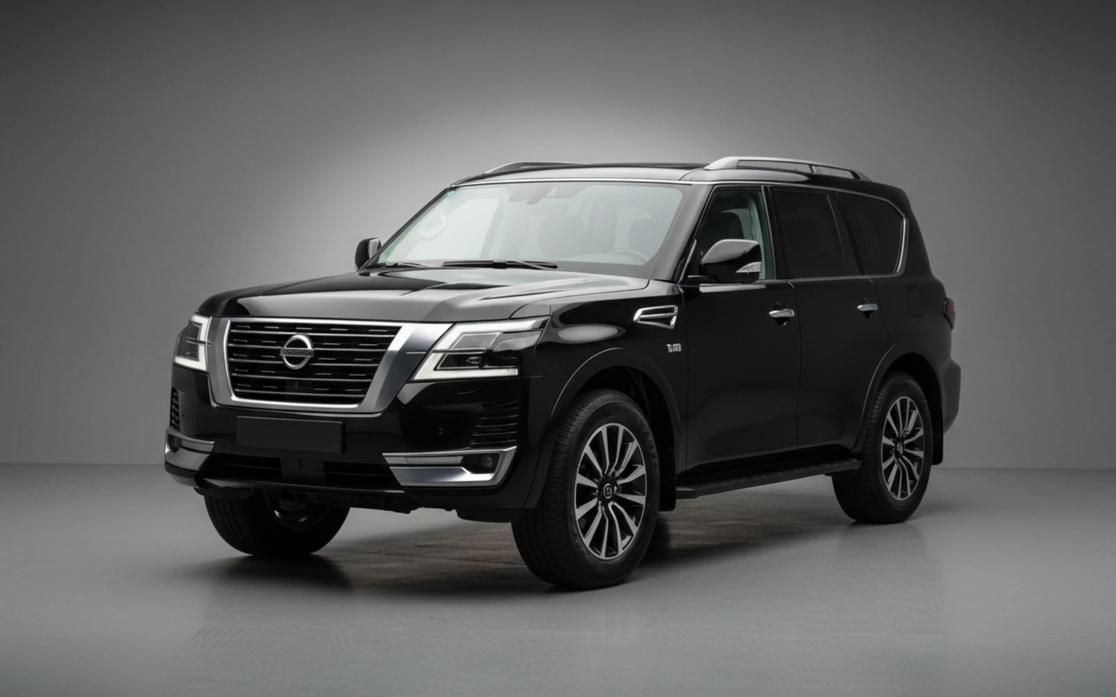 Nissan Patrol Black 2024 for rent in Miami — exterior photo