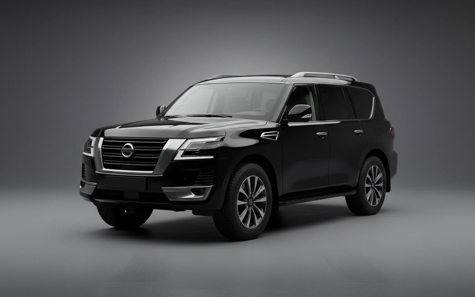 Nissan Patrol Black 2025 for rent in Miami — exterior photo