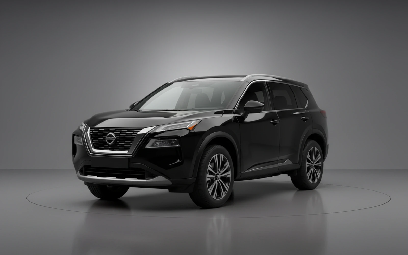 Nissan Rogue Black 2024 for rent in Miami — exterior photo