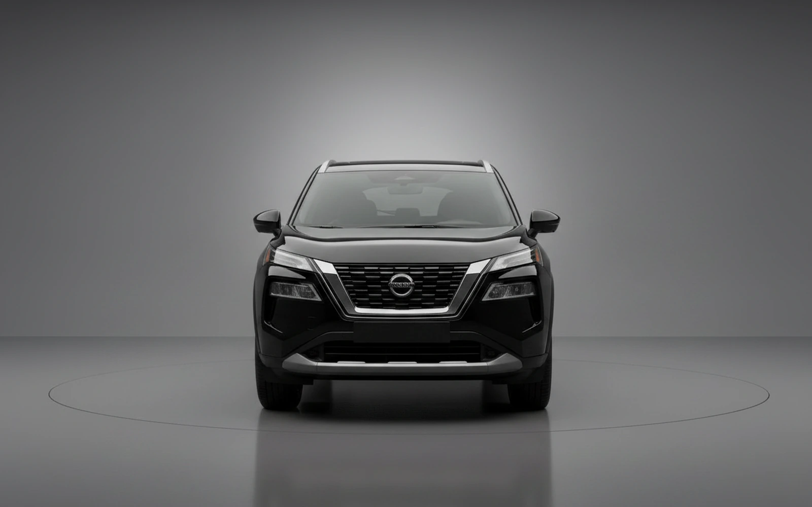 Nissan Rogue Black 2024 — exterior side view