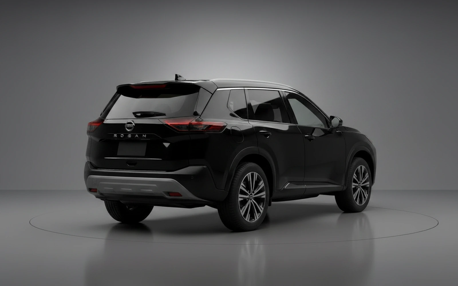 Nissan Rogue Black 2024 — interior dashboard