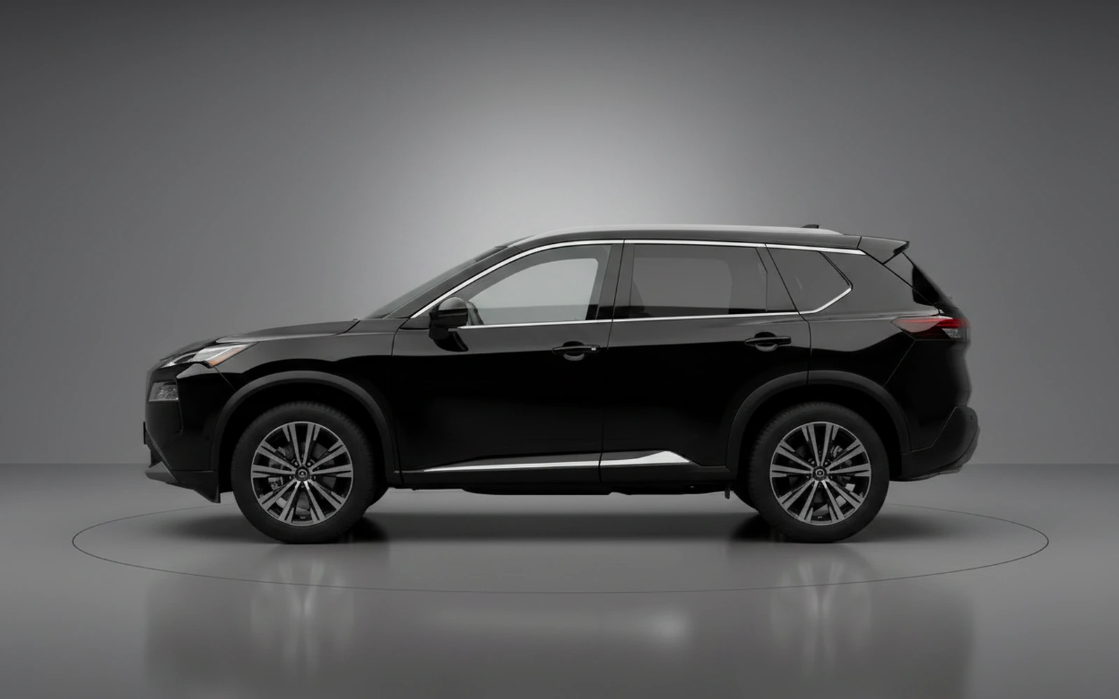 Nissan Rogue Black 2024 — exterior rear view