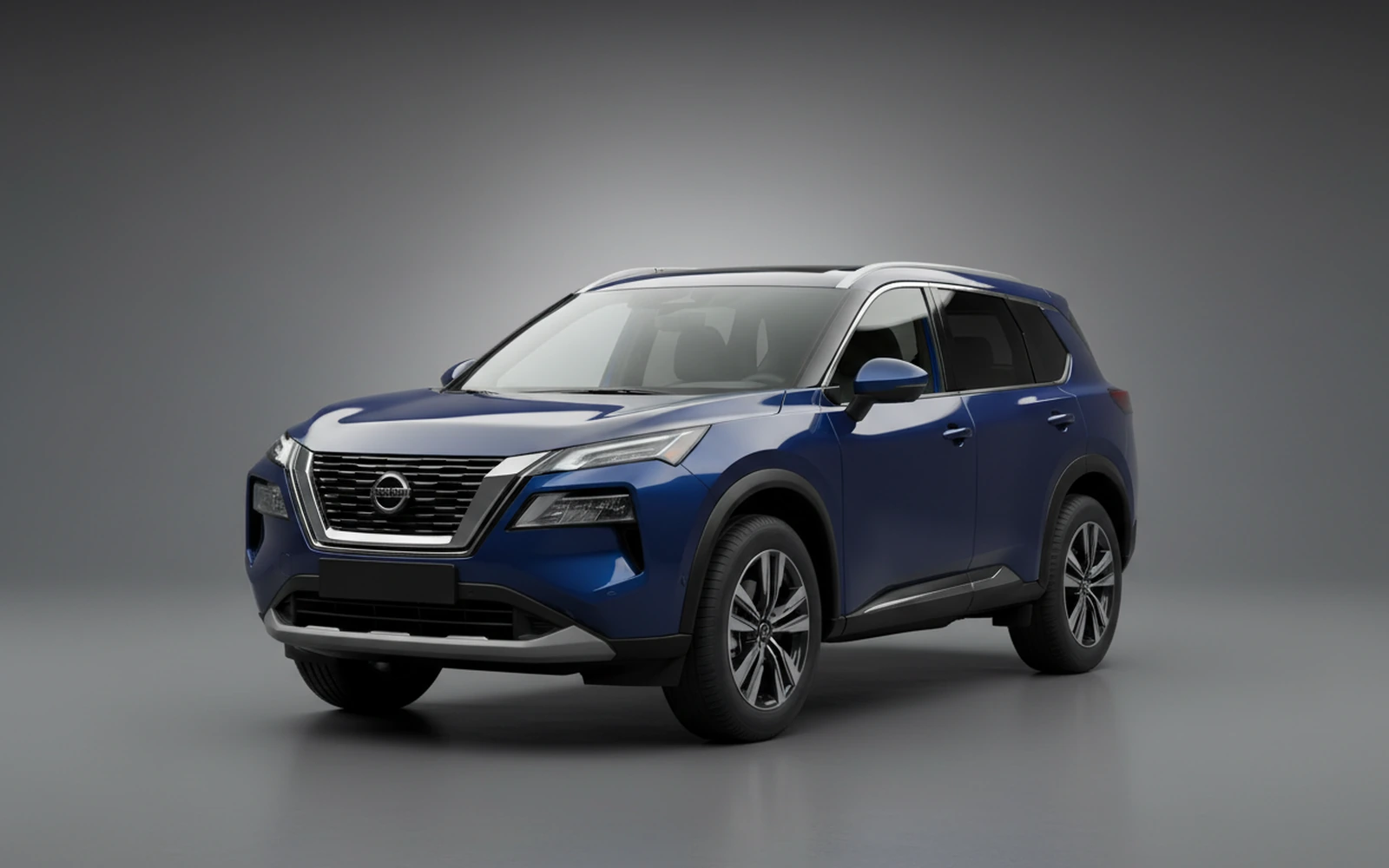 Nissan Rogue Blue 2025 for rent in Miami — exterior photo