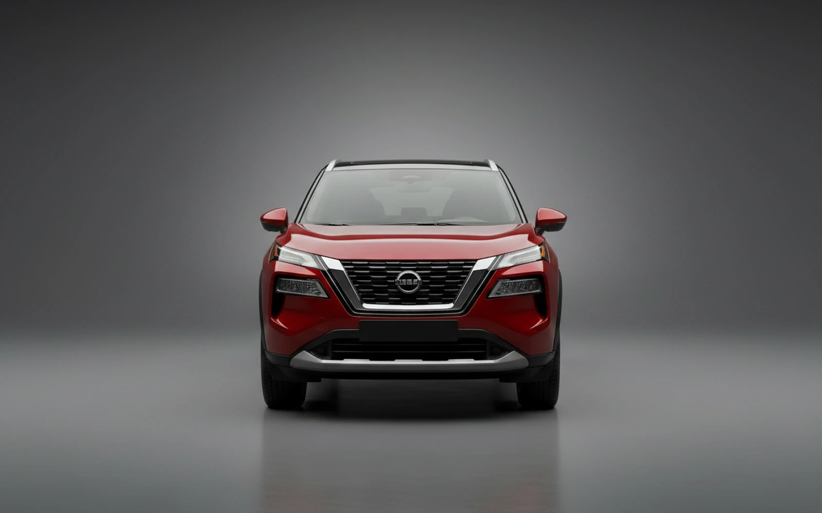 Nissan Rogue Red 2024 — exterior side view