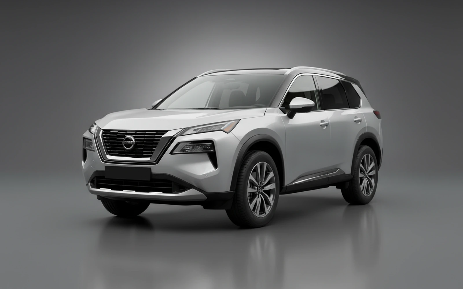 Nissan Rogue Silver 2024 for rent in Miami — exterior photo