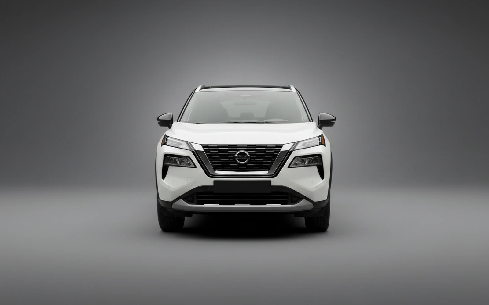 Nissan Rogue White 2025 — exterior side view