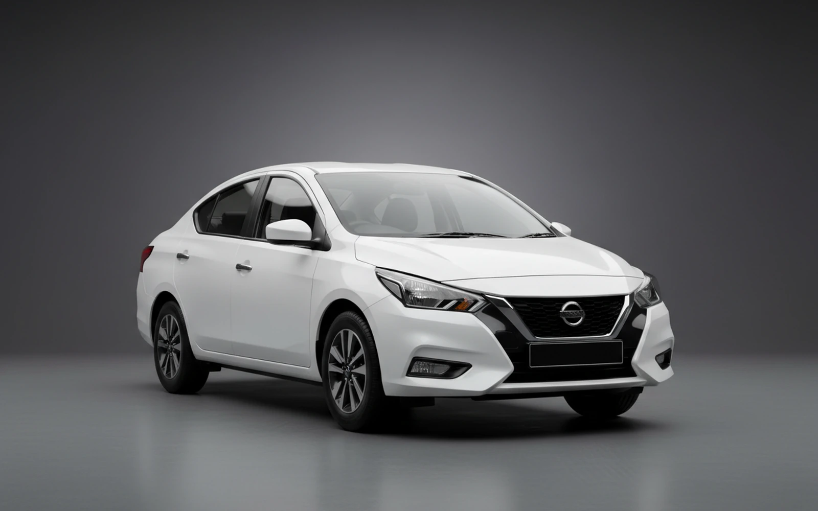 Nissan Sunny White 2025 for rent in Miami — exterior photo