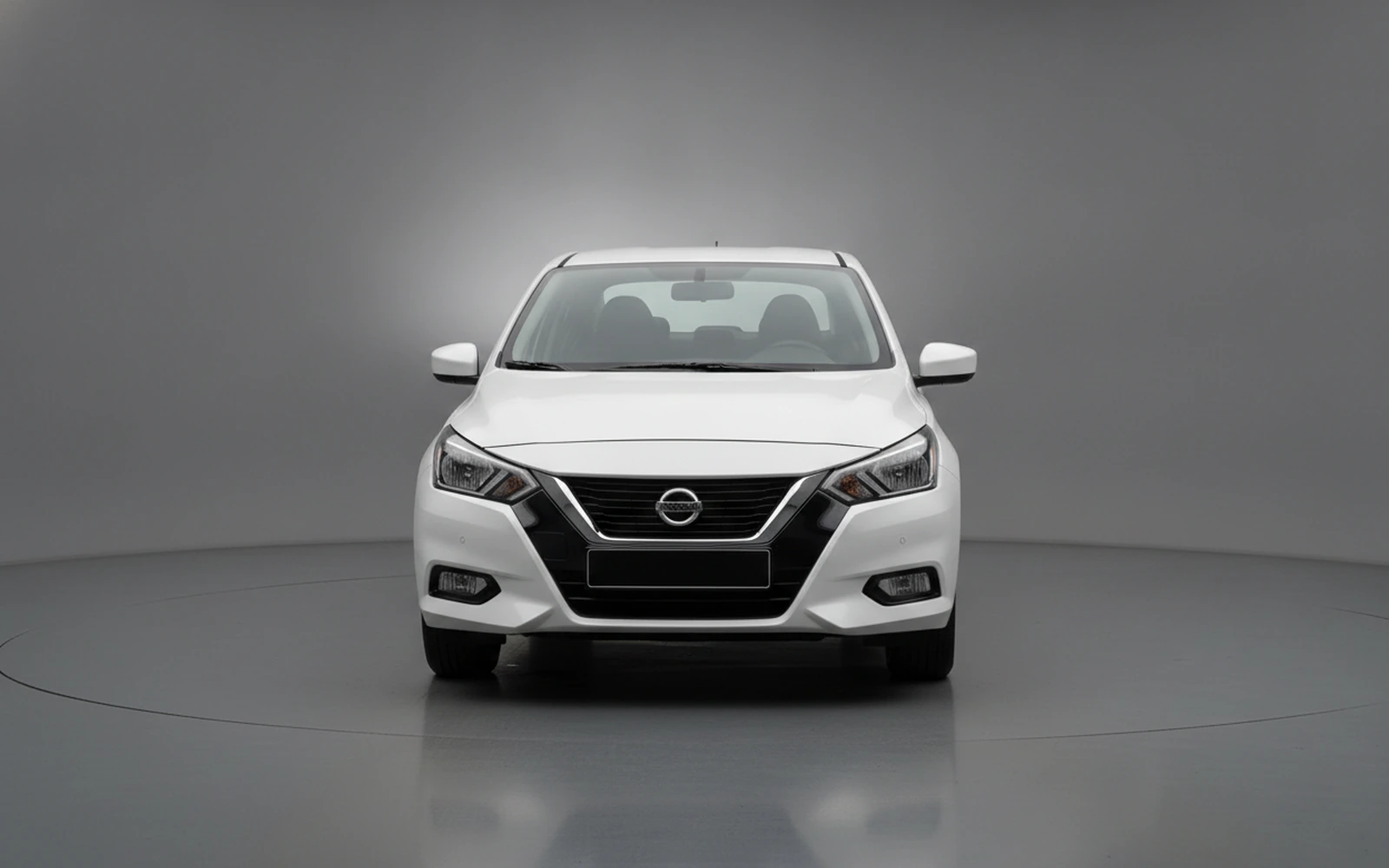 Nissan Sunny White 2026 — exterior side view