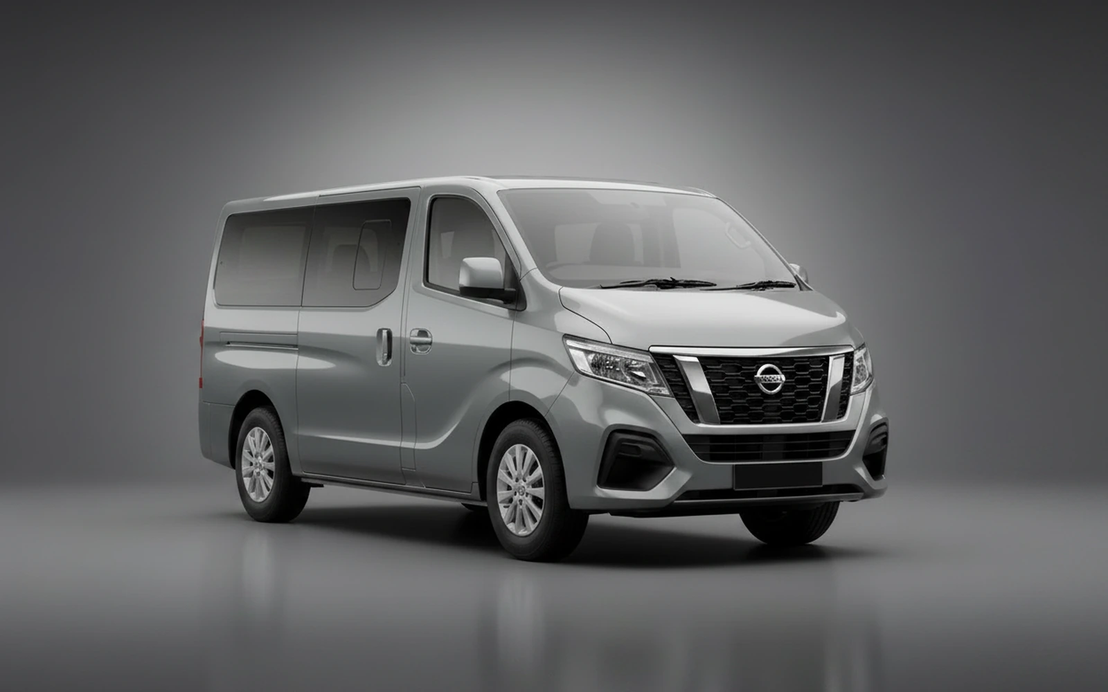 Nissan Urvan Grey 2026 — exterior side view