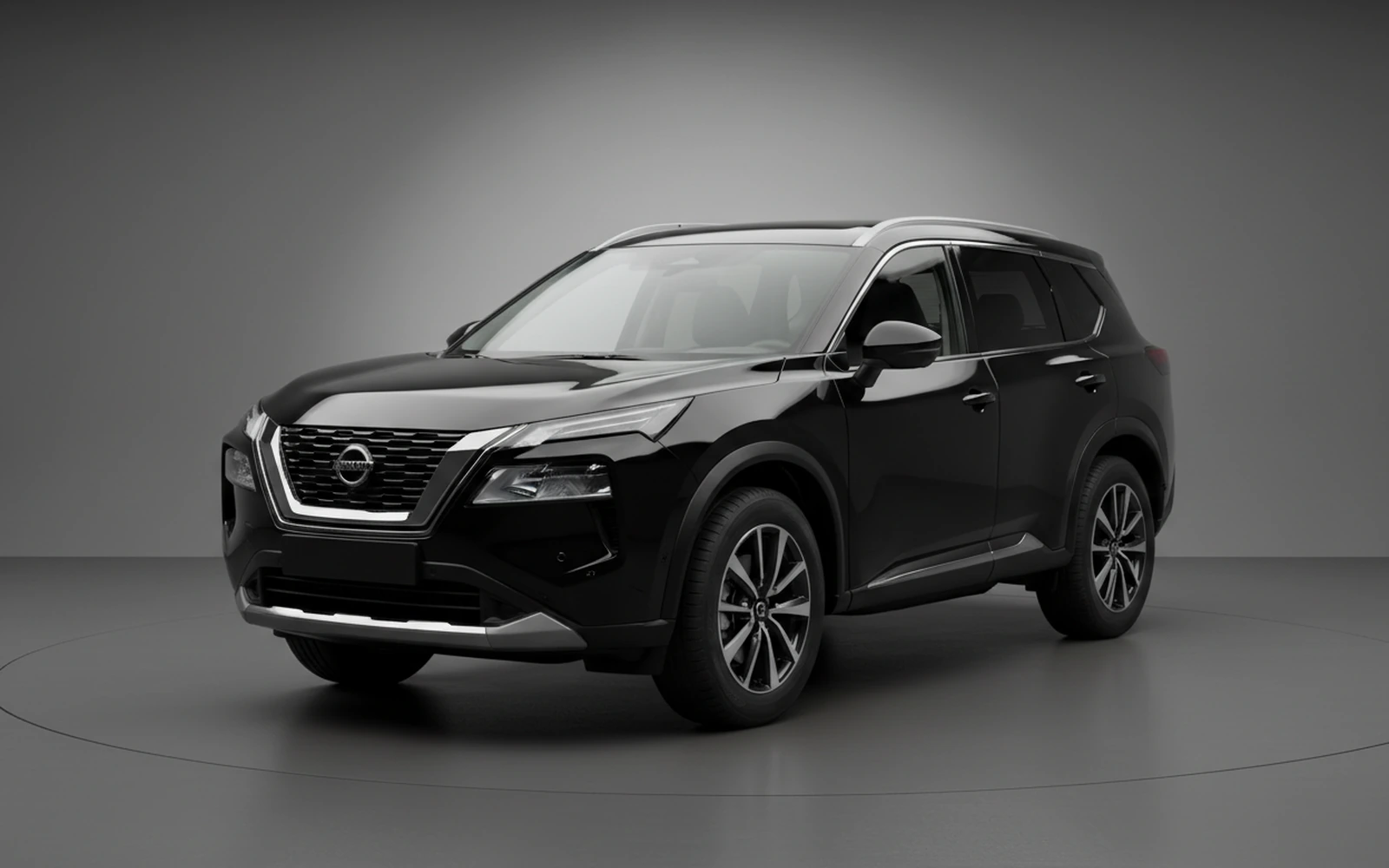 Nissan X Trail Negro 2026 for rent in Miami — exterior front view