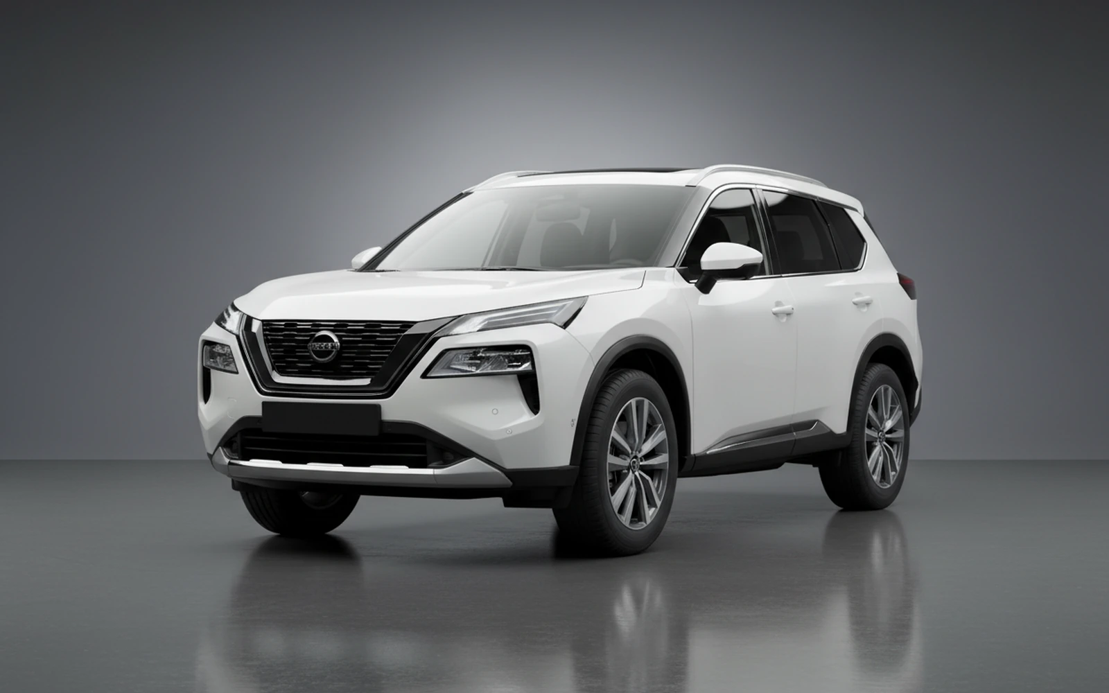 Nissan X Trail White 2026 for rent in Miami — exterior photo