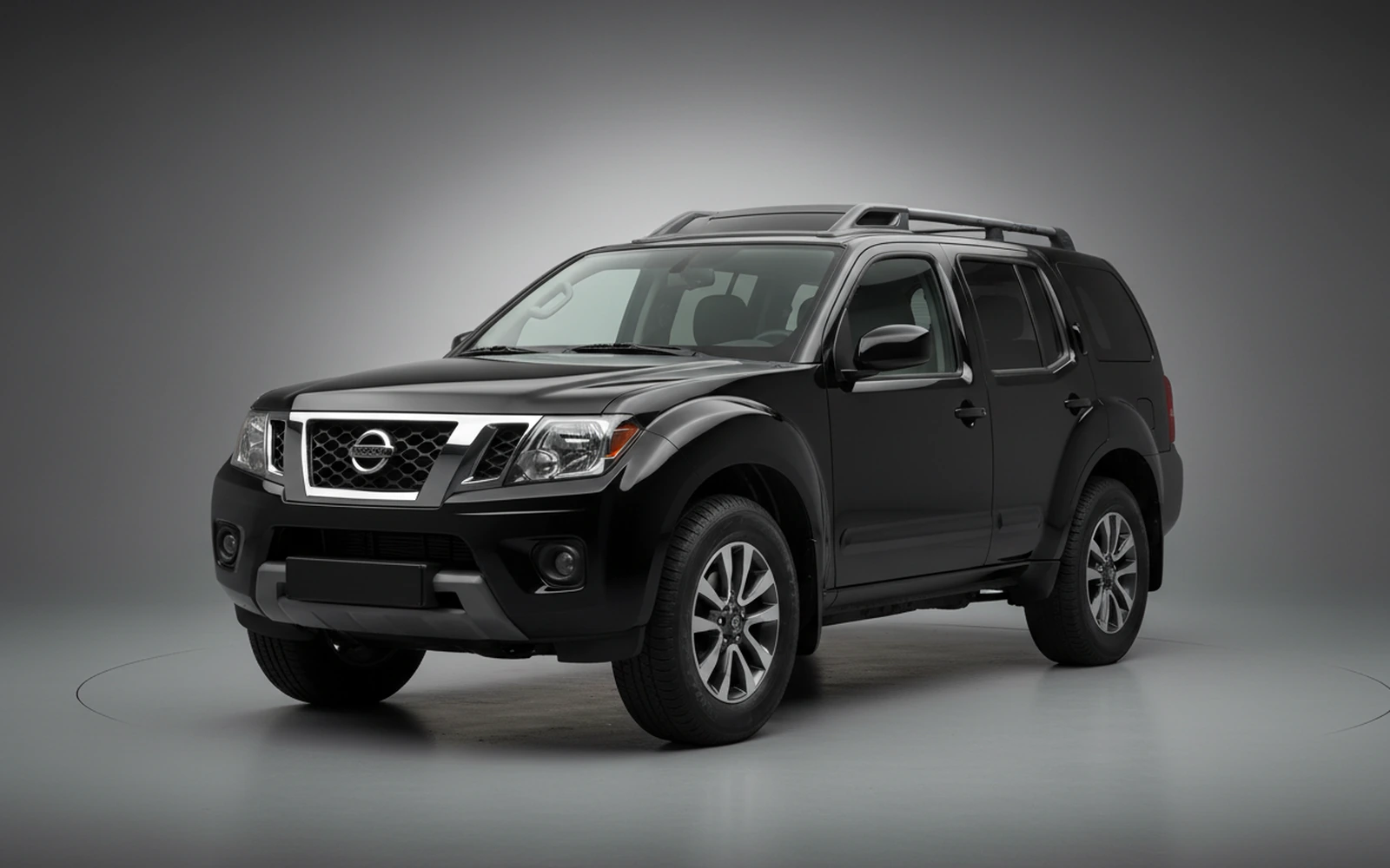 Nissan Xterra Negro 2022 for rent in Miami — exterior front view