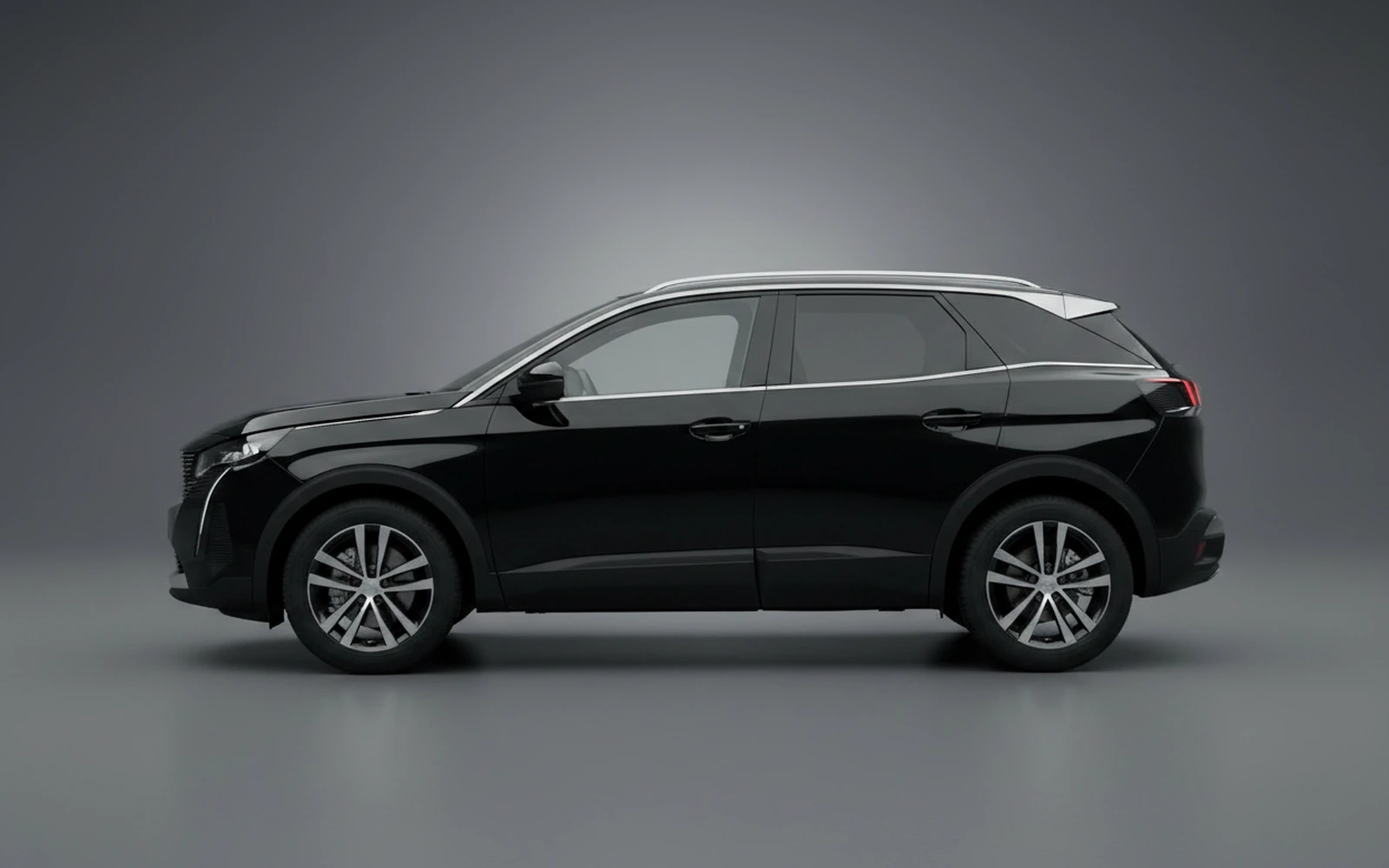 Peugeot 3008 Black 2023 — exterior rear view