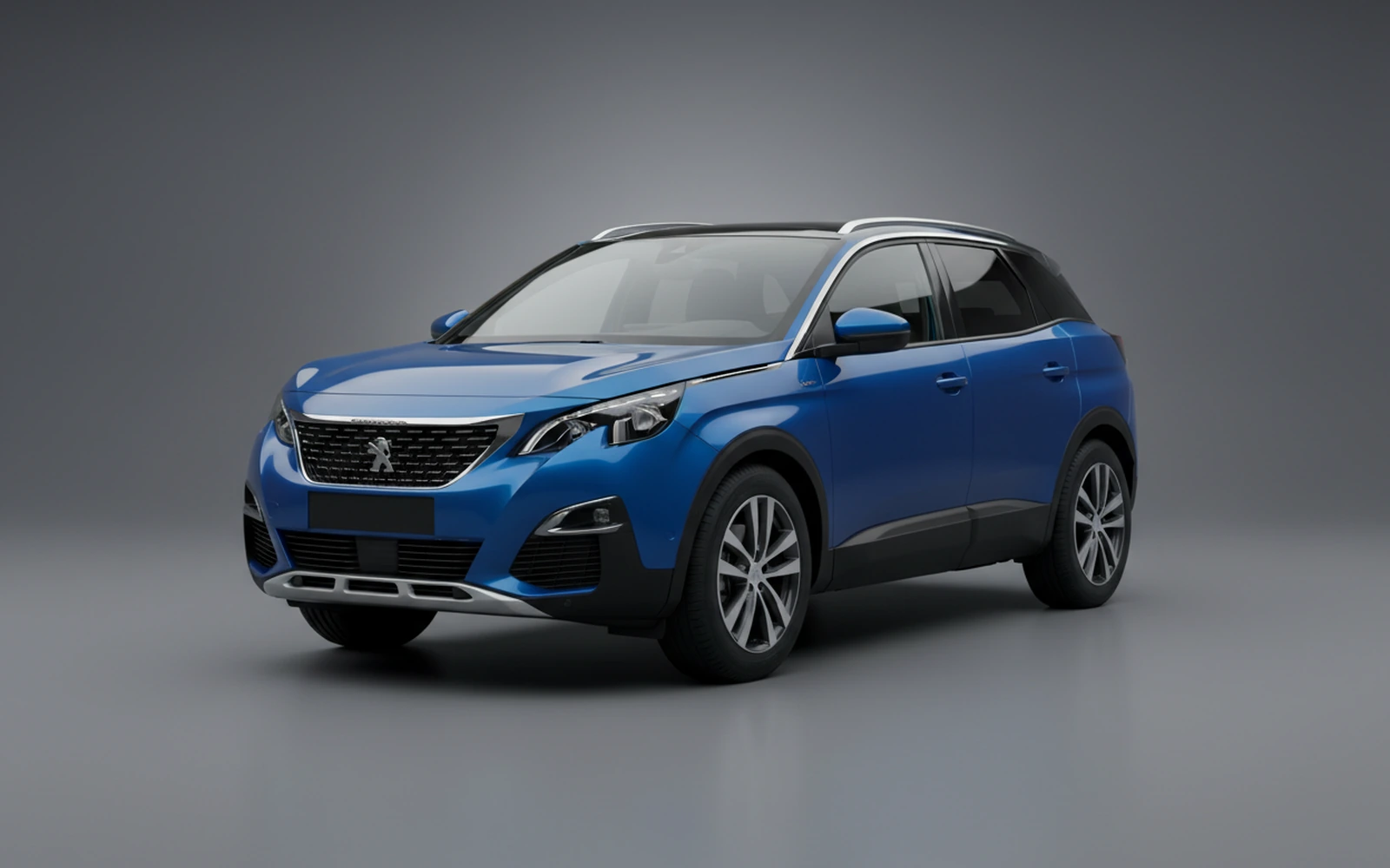 Peugeot 3008 Blue 2023 for rent in Miami — exterior photo