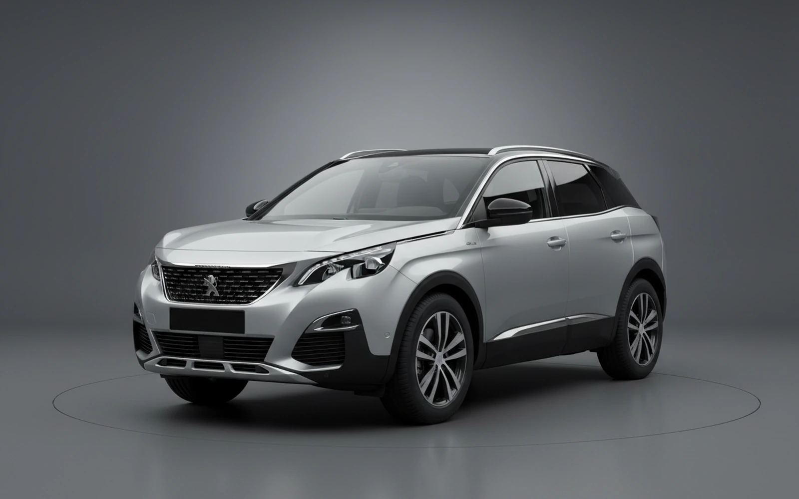 Peugeot 3008 Silver 2023 for rent in Miami — exterior photo