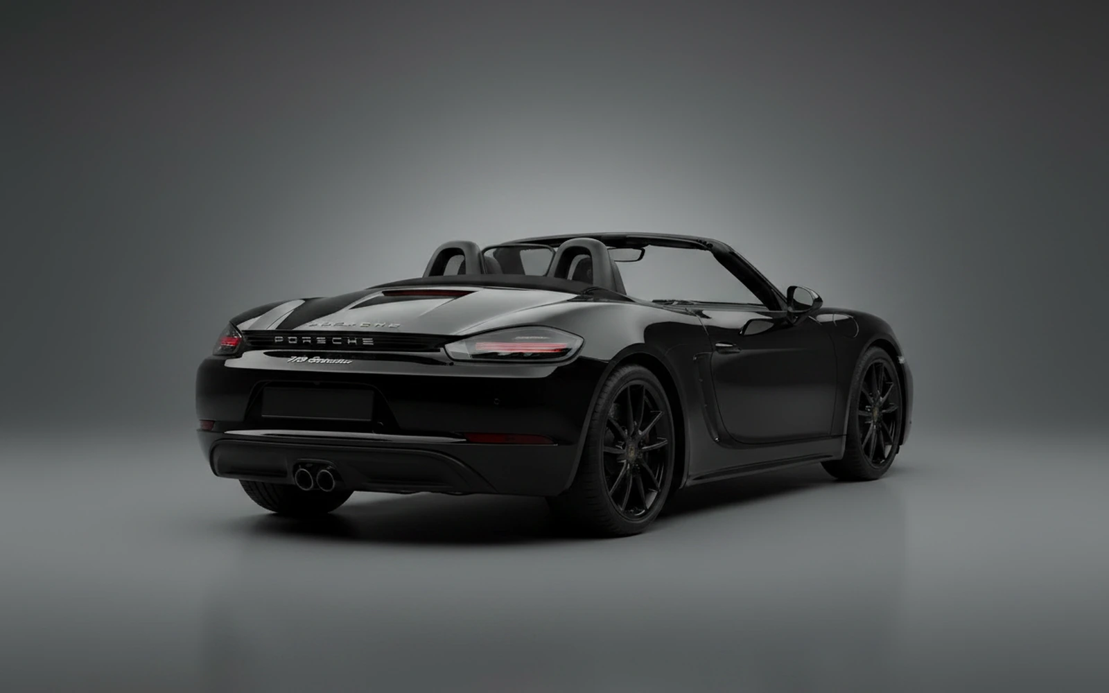 Porsche 718 Boxster Negro 2022 — interior dashboard