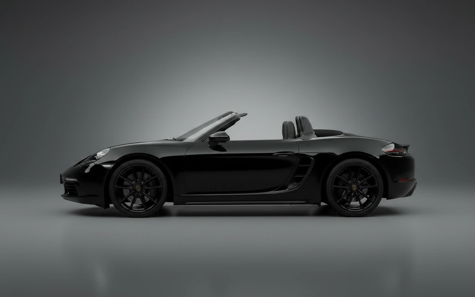 Porsche 718 Boxster Negro 2022 — exterior rear view