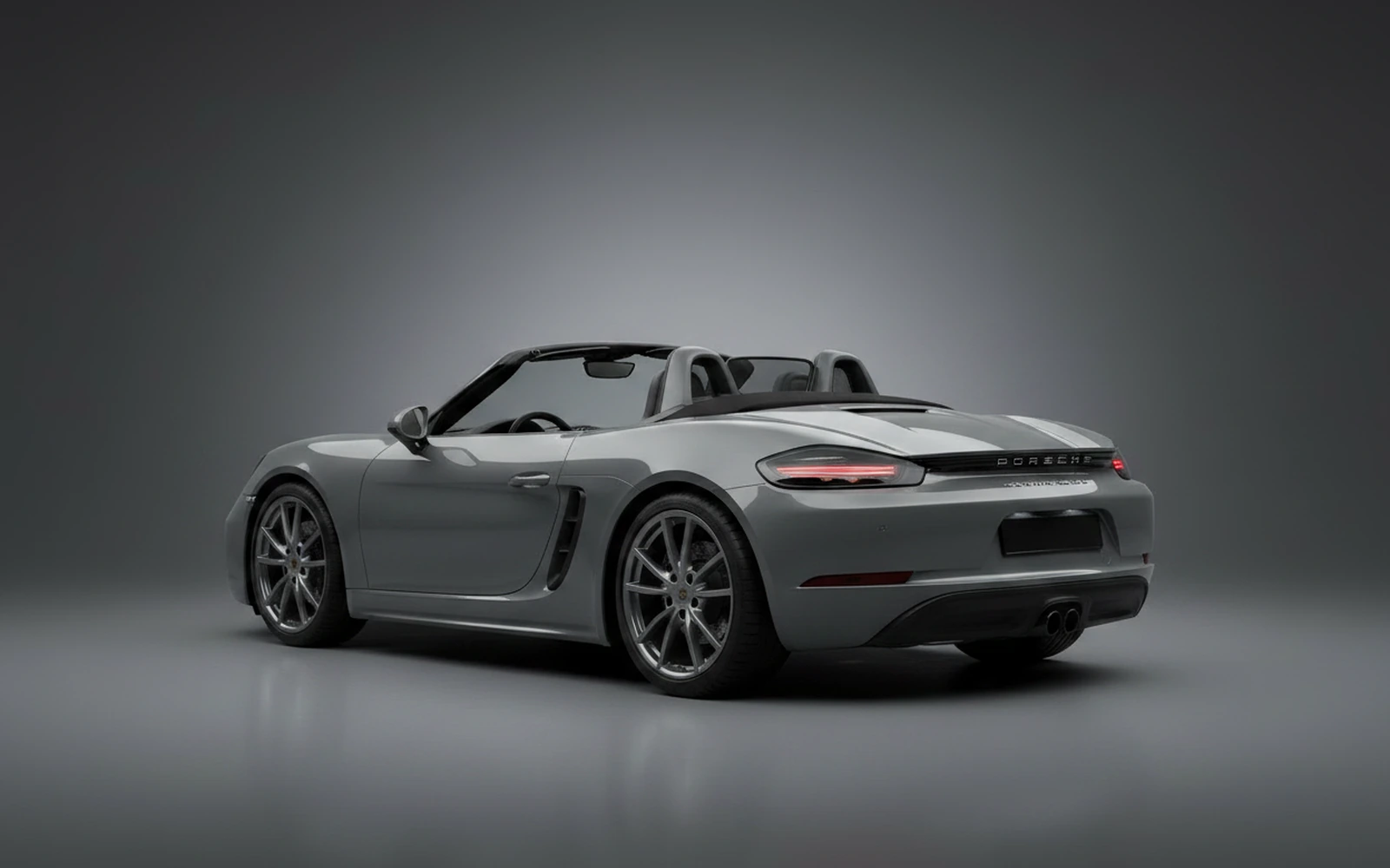 Porsche 718 Boxster Grey 2022 — interior dashboard