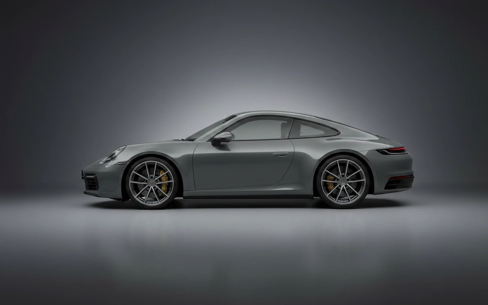 Porsche 911 Carrera S Grey 2020 — exterior rear view
