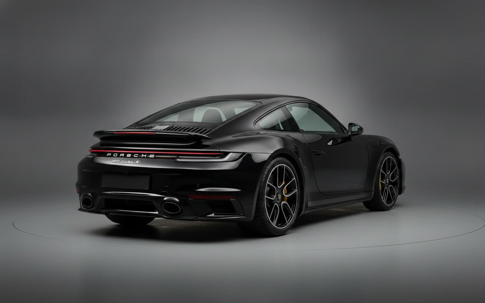 Porsche 911 Turbo S Black 2020 — interior dashboard