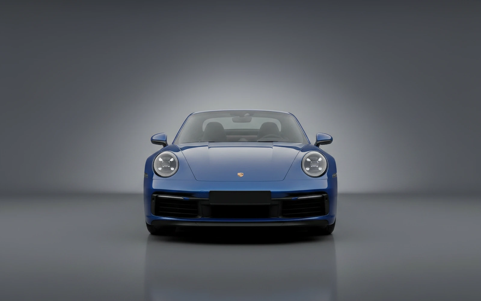 Porsche 911 Targa 4S Blue 2022 — exterior side view