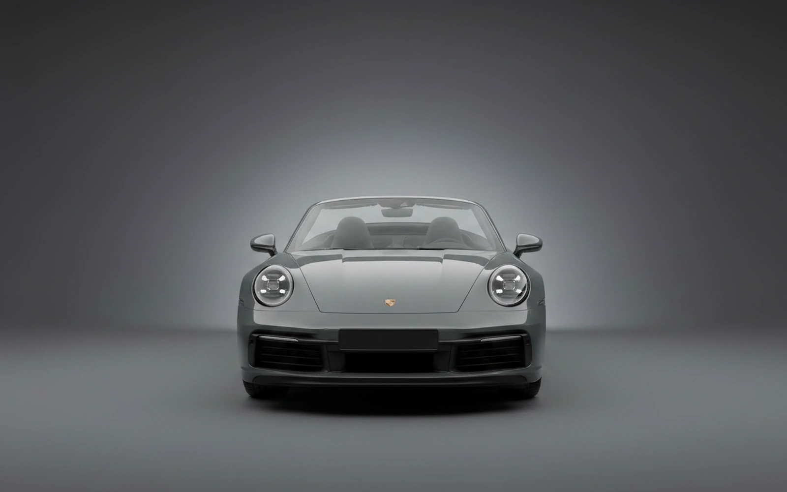 Porsche 911 Carrera Cabriolet Grey 2023 — exterior side view