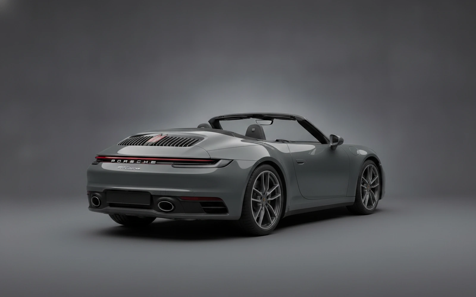 Porsche 911 Carrera Cabriolet Grey 2023 — interior dashboard