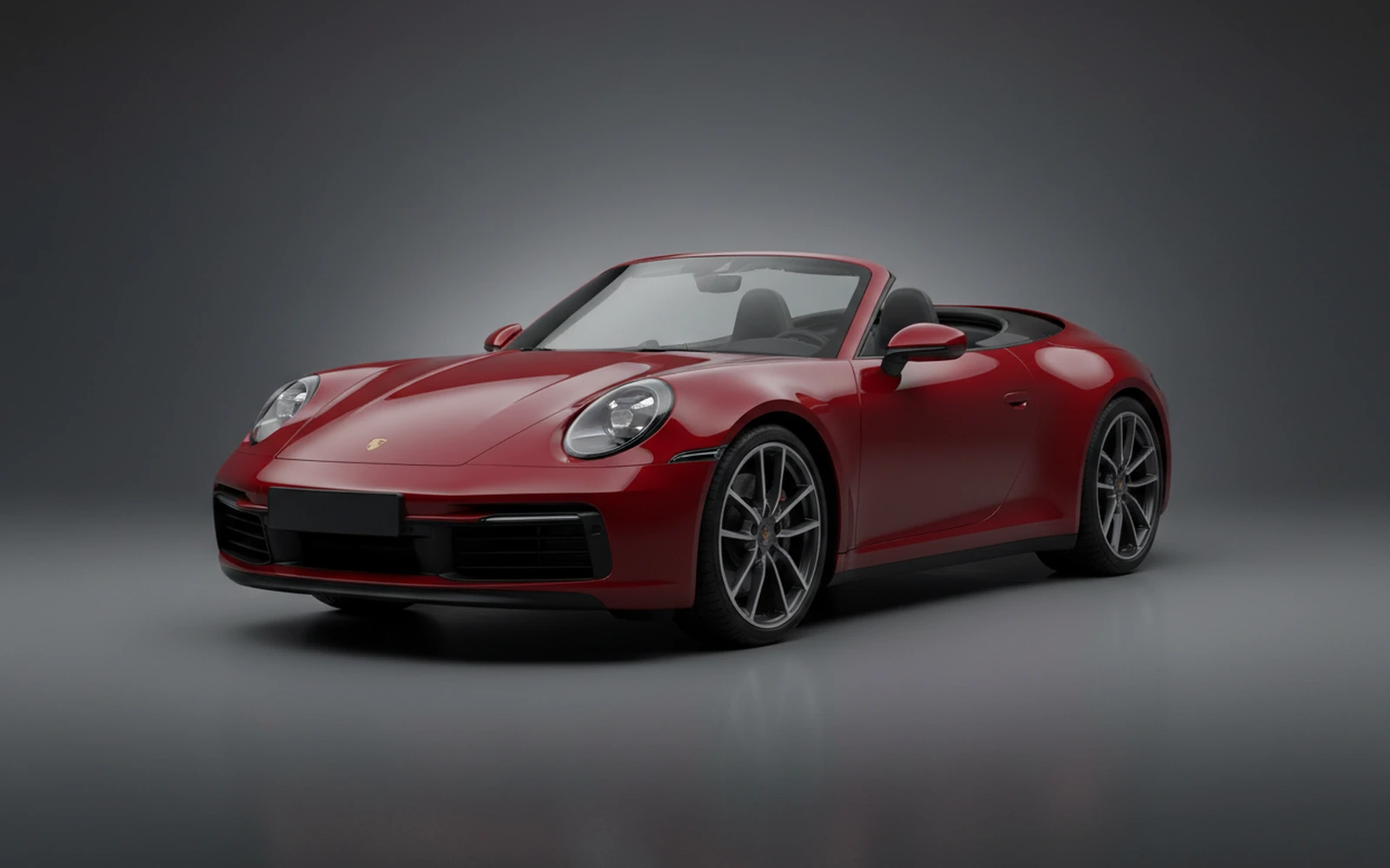 Porsche 911 Carrera Red 2024 for rent in Miami — exterior front view