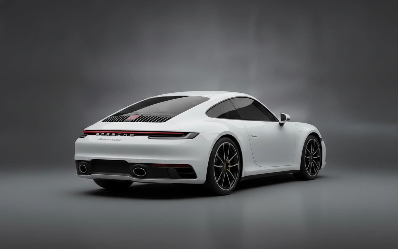 Porsche 911 White 2023 — interior dashboard
