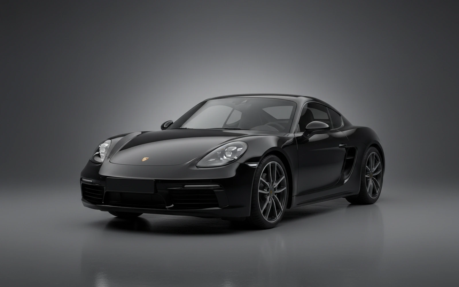 Porsche Boxster Black 2024 for rent in Miami — exterior photo