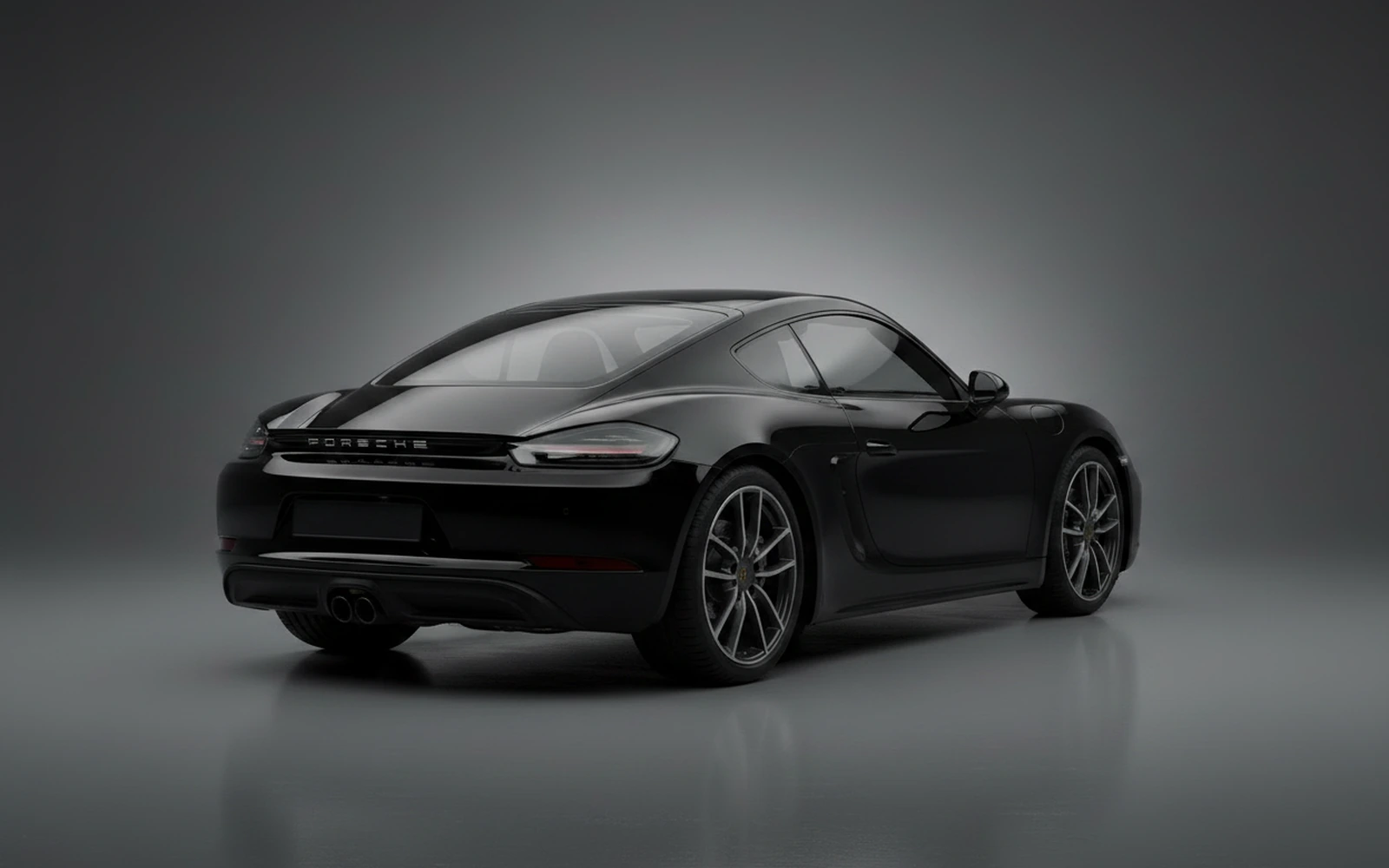 Porsche Boxster Black 2024 — interior dashboard