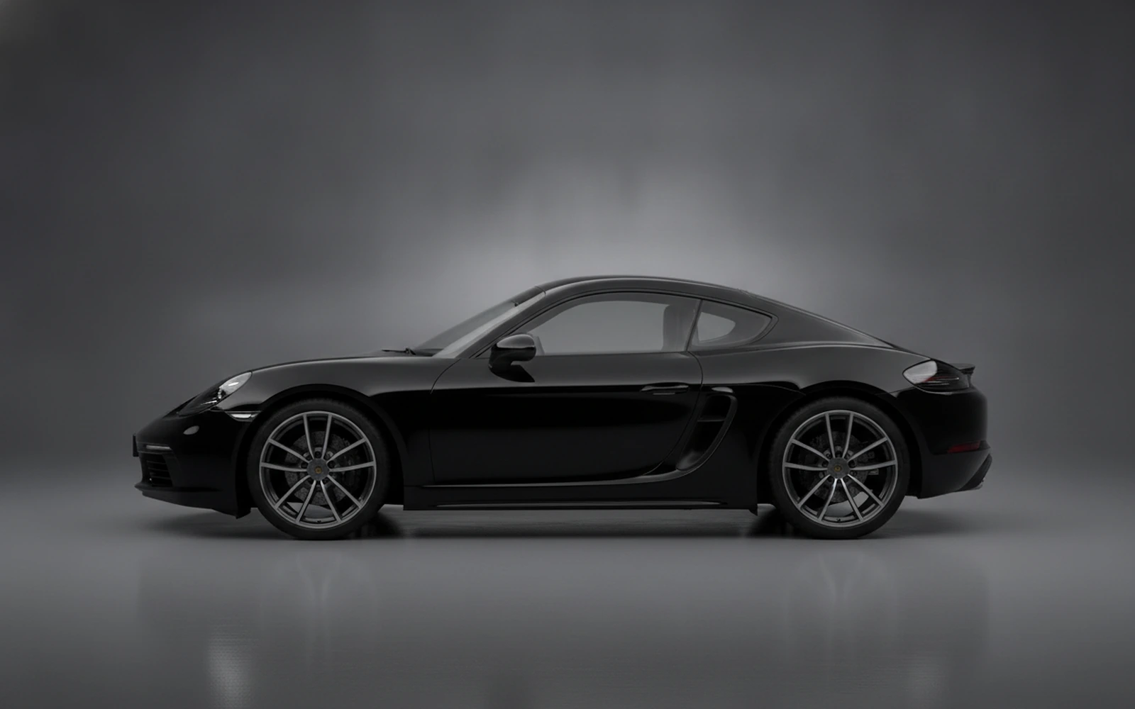 Porsche Boxster Black 2024 — exterior rear view