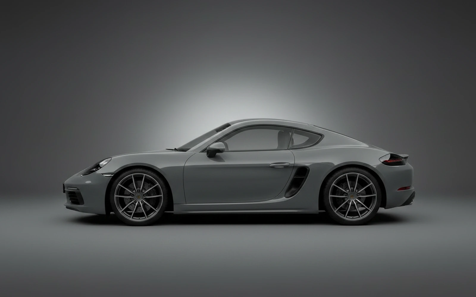 Porsche Boxster GTS Grey 2021 — exterior rear view
