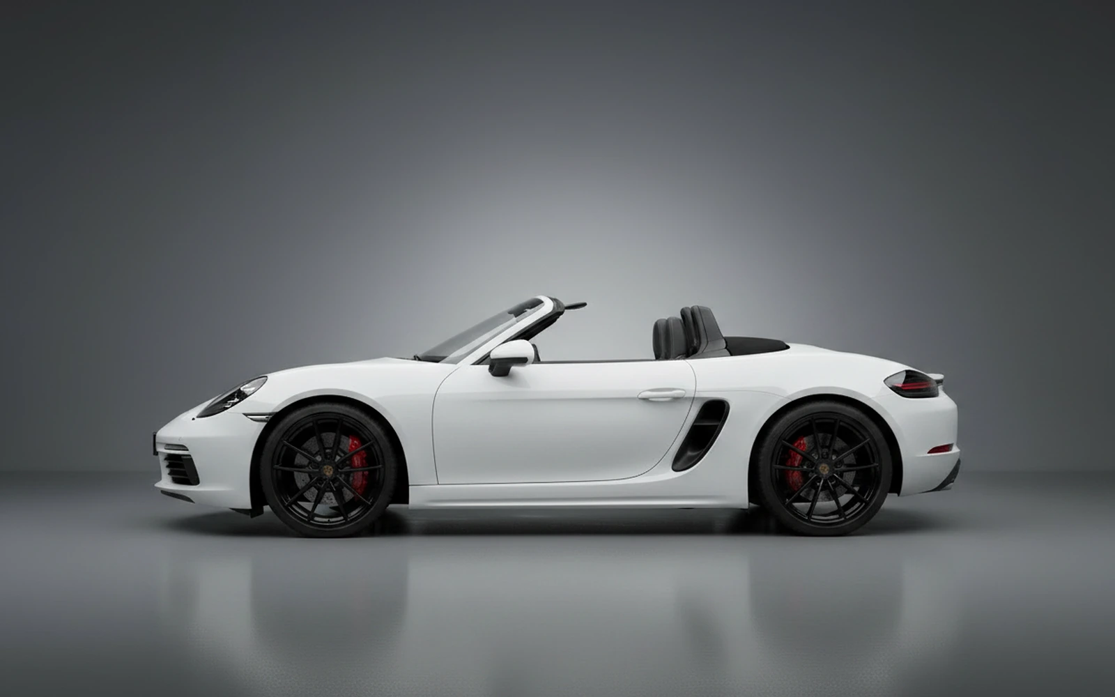 Porsche Boxster GTS White 2022 — exterior rear view