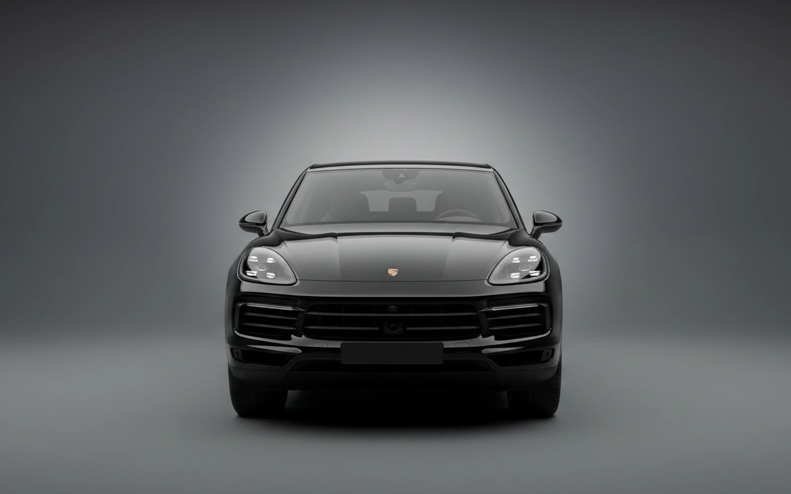 Porsche Cayenne Coupe Black 2024 — exterior side view