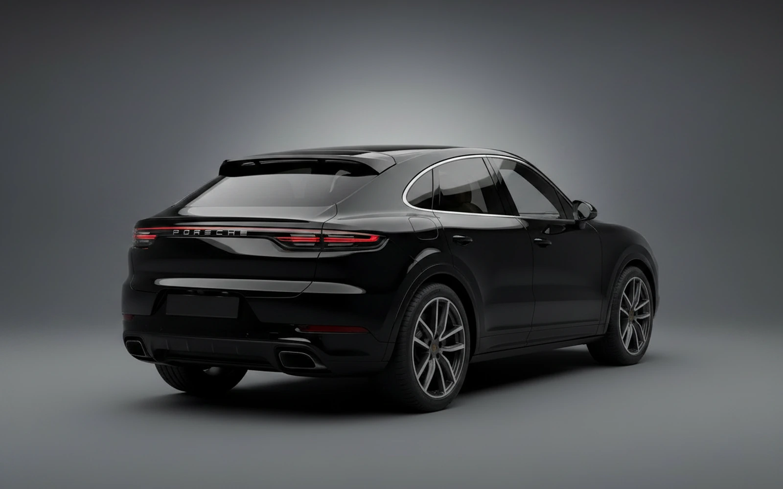 Porsche Cayenne Coupe Black 2024 — interior dashboard