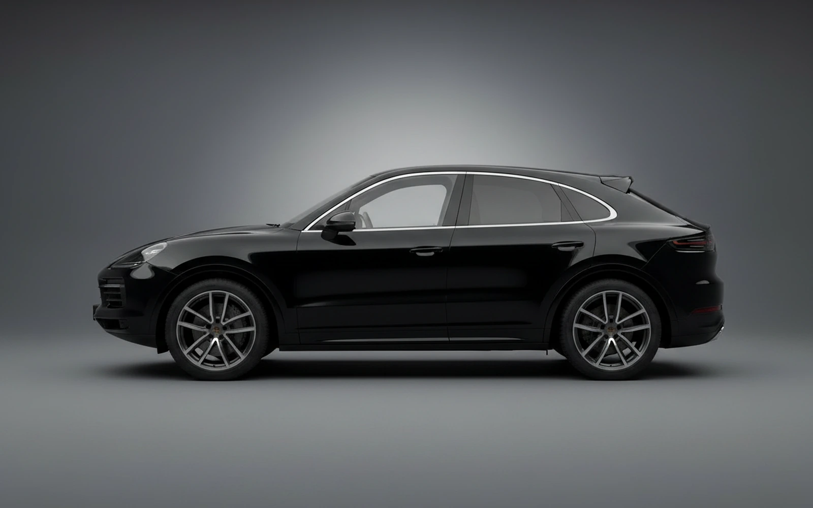 Porsche Cayenne Coupe Black 2024 — exterior rear view