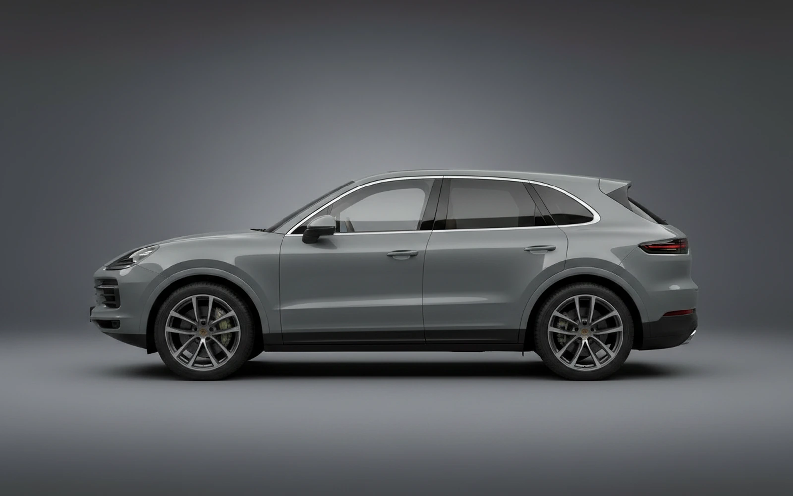 Porsche Cayenne Grey 2023 — exterior rear view