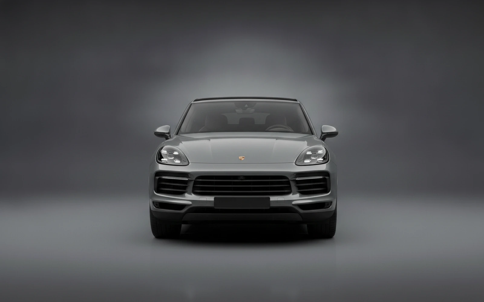 Porsche Cayenne Coupe Grey 2024 — exterior side view