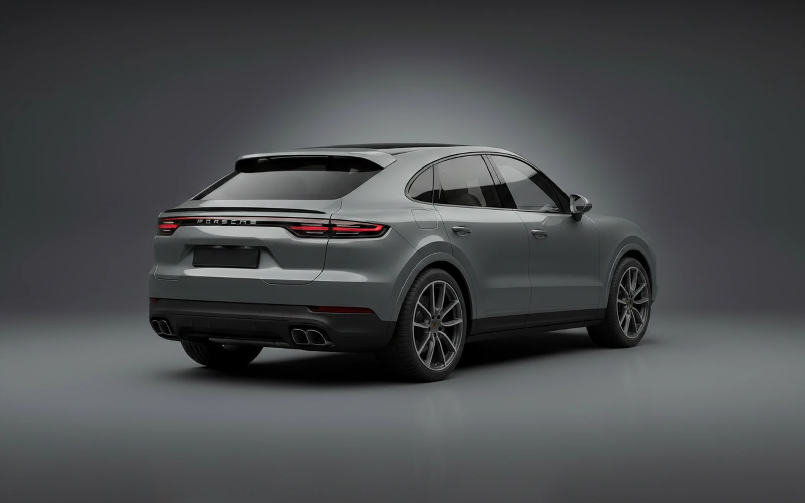 Porsche Cayenne Coupe Grey 2024 — interior dashboard