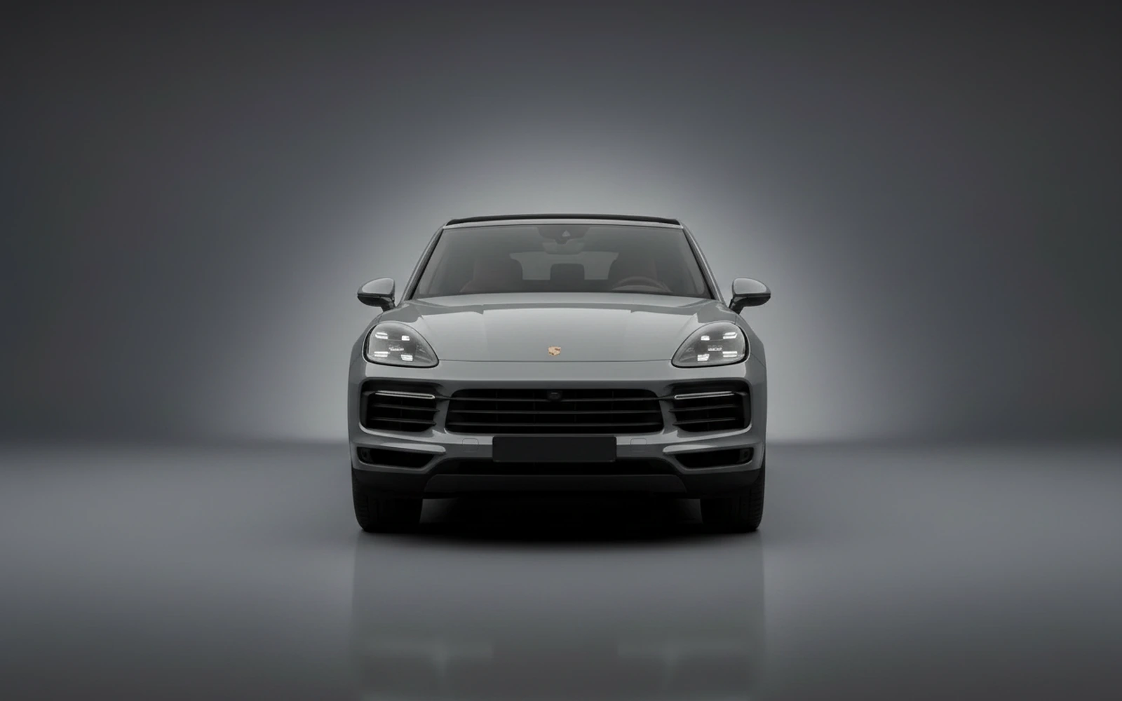Porsche Cayenne Coupe Grey 2024 — exterior side view