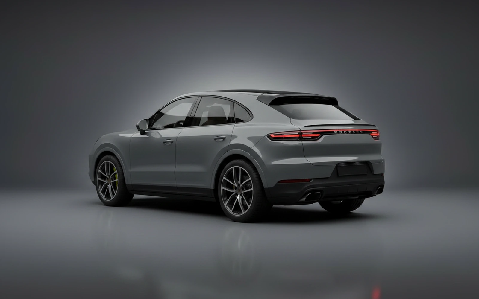Porsche Cayenne Coupe Grey 2024 — interior dashboard
