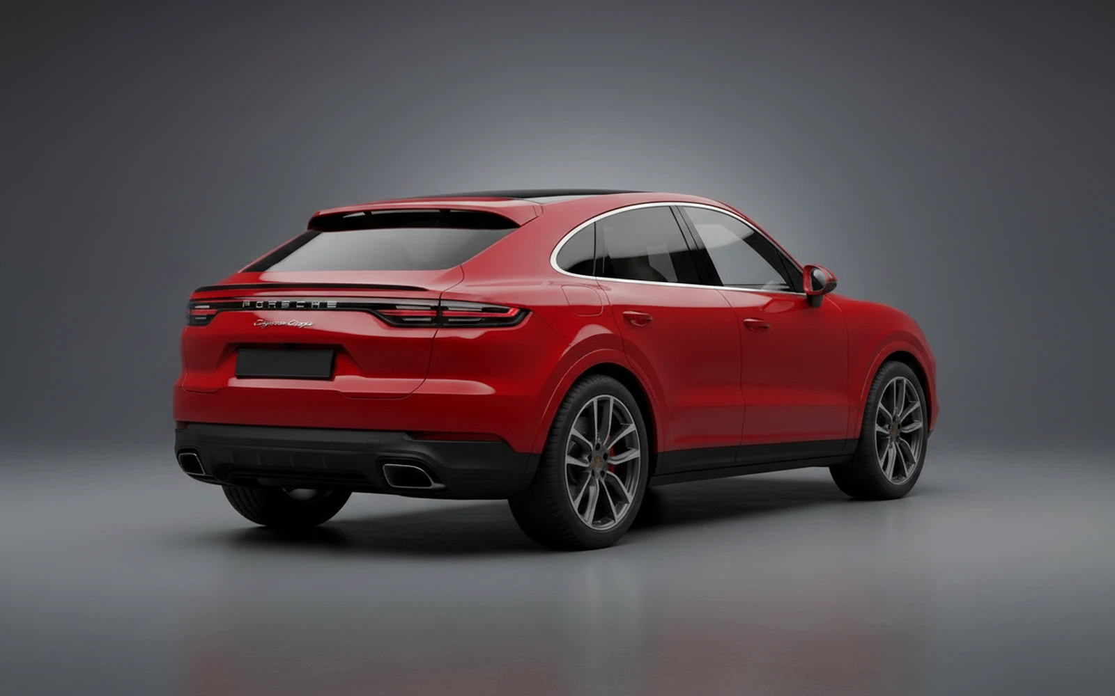 Porsche Cayenne Coupe Red 2022 — interior dashboard