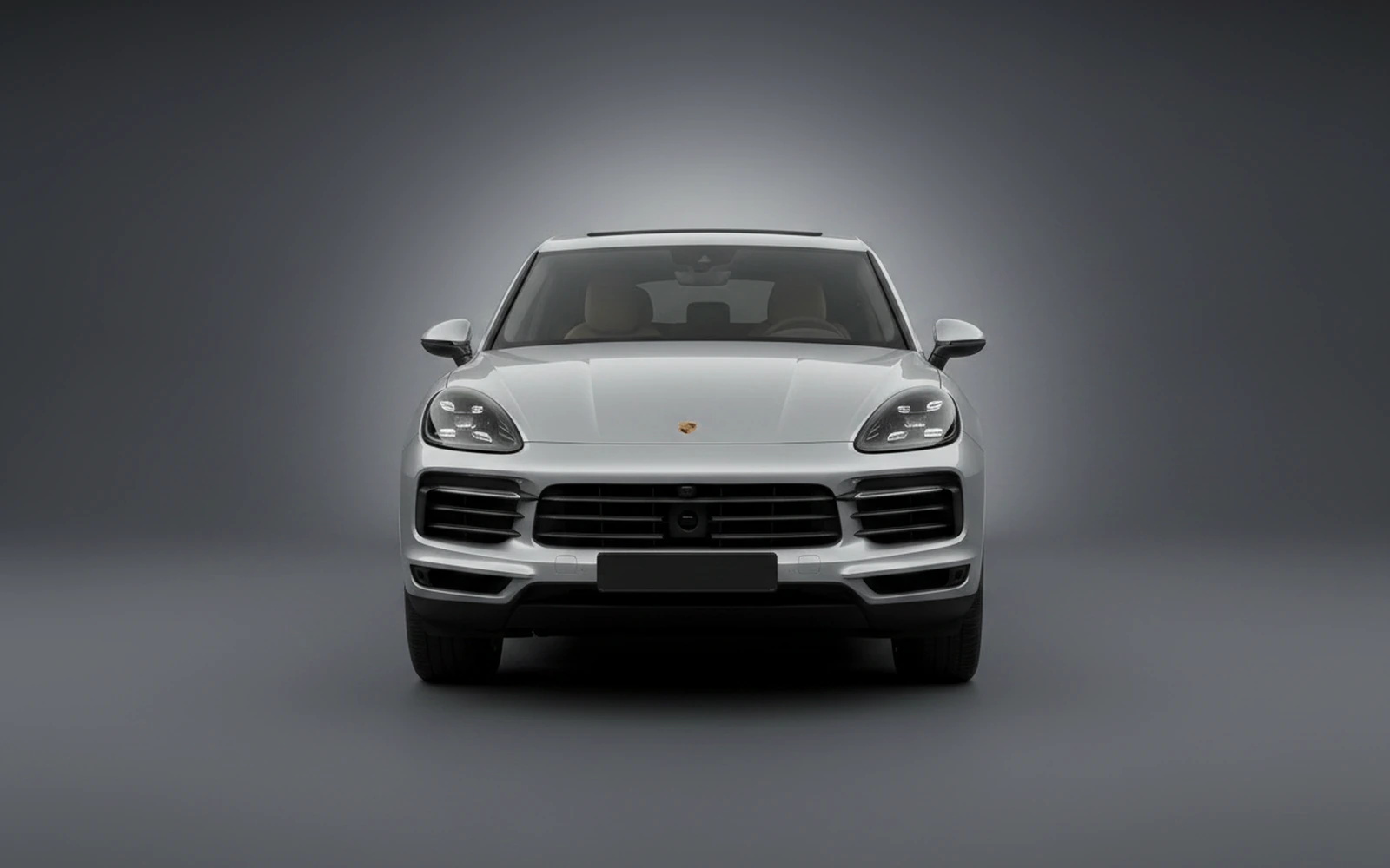 Porsche Cayenne Silver 2023 — exterior side view