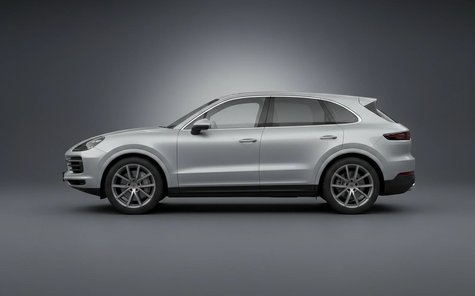 Porsche Cayenne Silver 2023 — exterior rear view