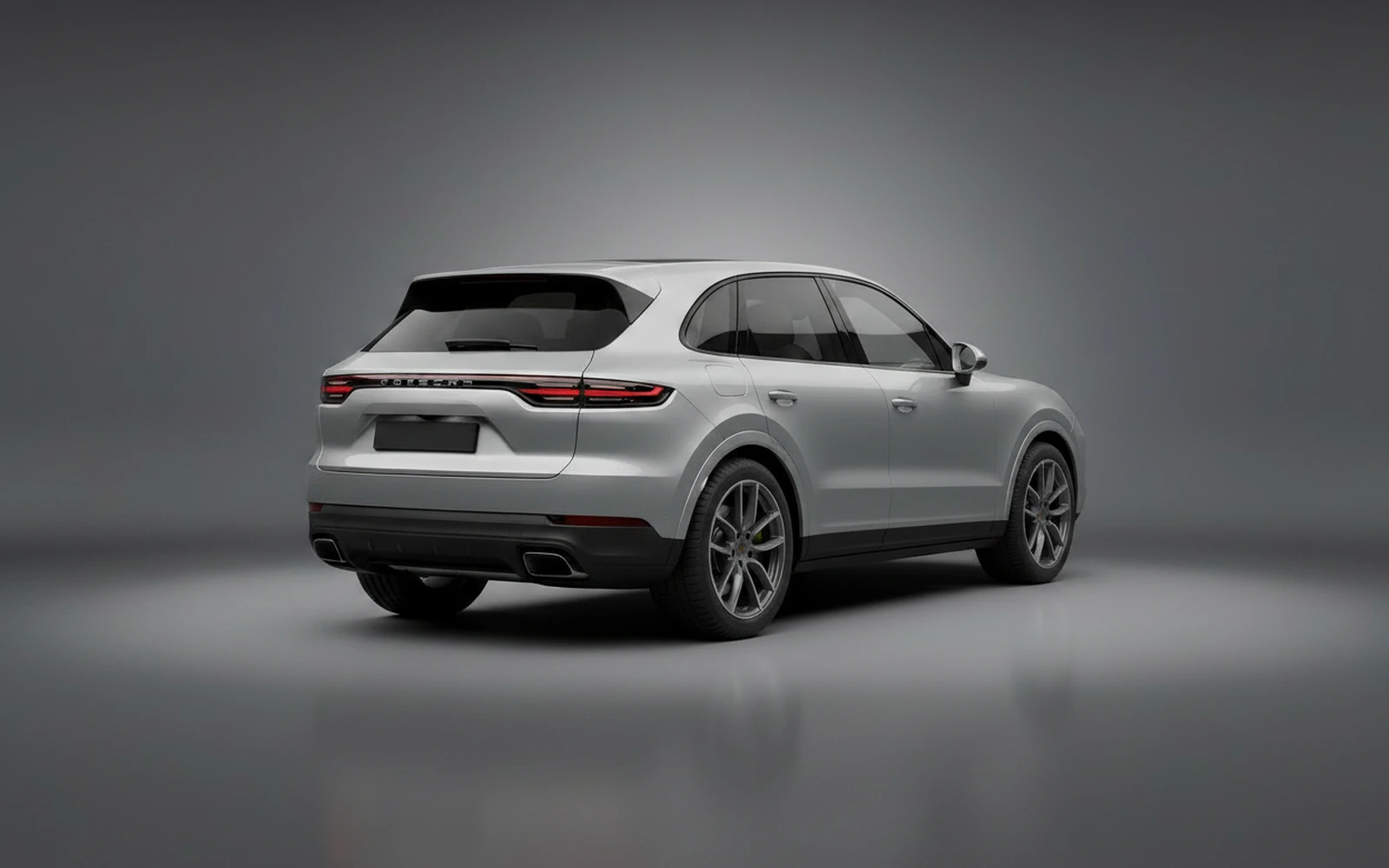Porsche Cayenne Silver 2024 — interior dashboard